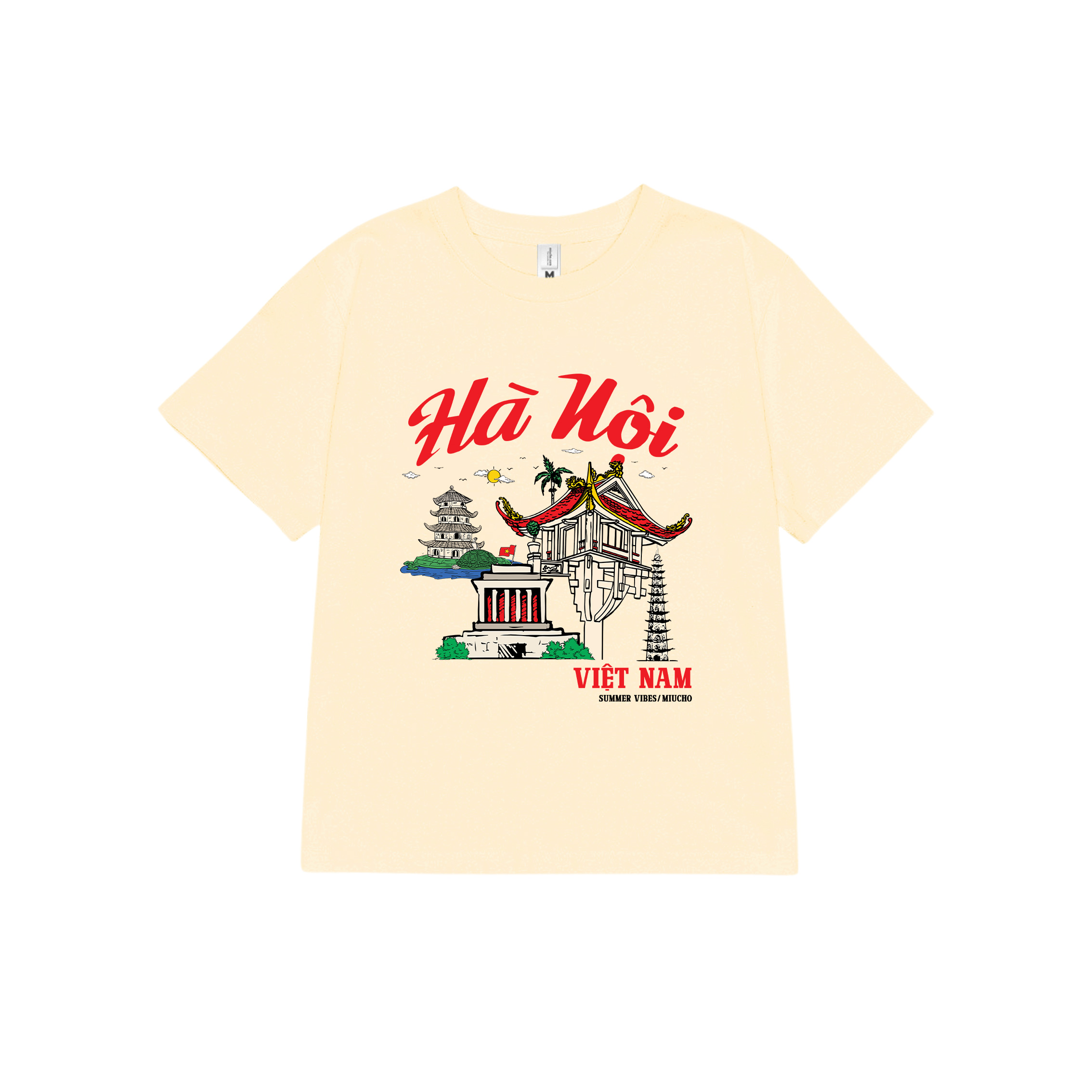 Áo thun baby tee form ôm xinh xắn ABD1277 Miucho tay ngắn cổ tròn in hình Hà Nội_thumbnail_10