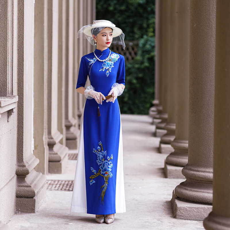 [MS000029] 🔥 Đẳng cấp quý phái với áo dài cải lương sang trọng_thumbnail_1