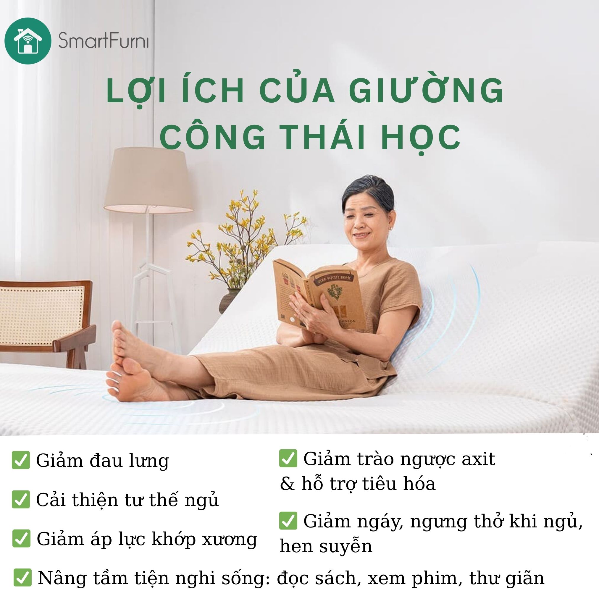 GIƯỜNG CÔNG THÁI HỌC - ĐA CHỨC NĂNG - GSM200 - LOẠI ĐƠN 90*200CM _thumbnail_3