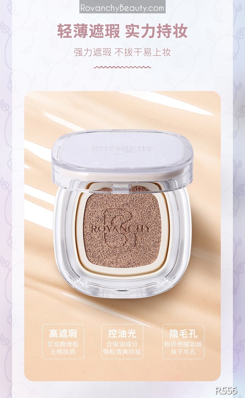 Phấn Nước R556 ROVANCHY Hộp Vàng Sang Trọng - Lớp Nền Hoàn Hảo, Che Phủ Tự Nhiên_thumbnail_15