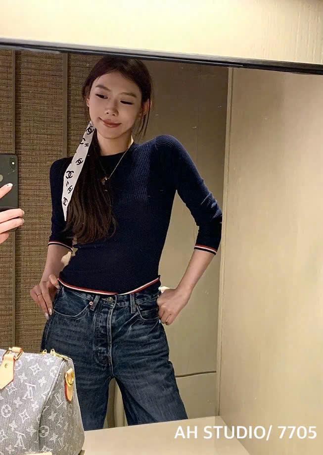 Áo len gân tay dài ( XANH ĐEN )_thumbnail_11