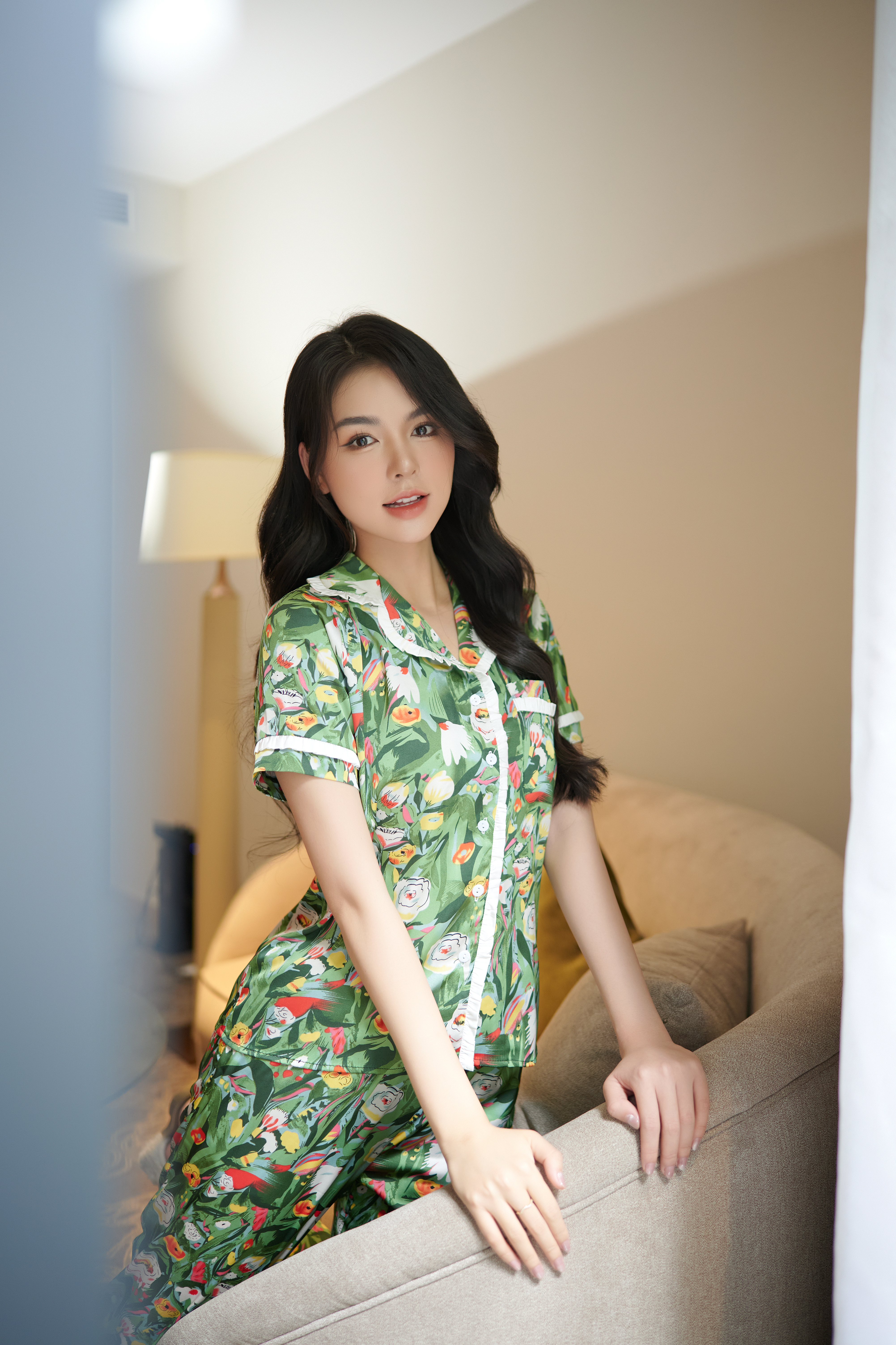 Bộ ngủ áo cộc tay, quần dài BN12_thumbnail_3