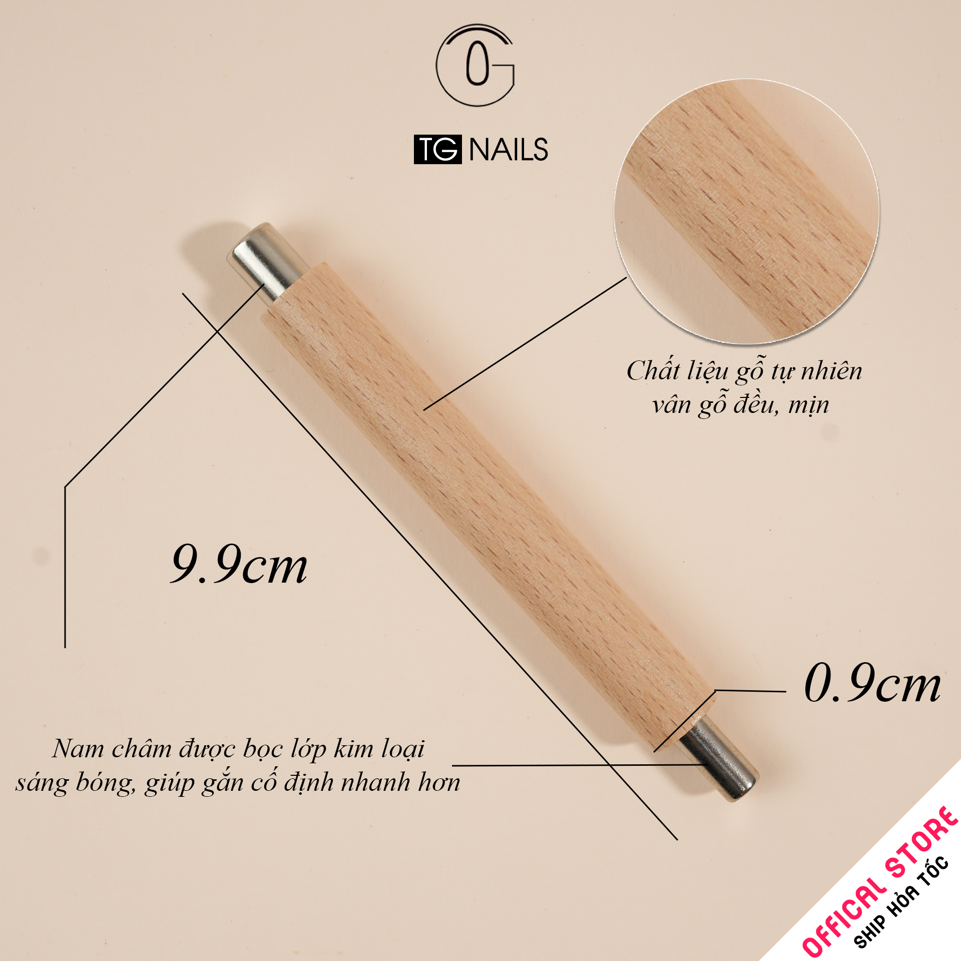 Nam châm, dùng để hút sơn móng tay dùng trong ngành Nail, kích thước: 10.2x10.6x1.5_thumbnail_3