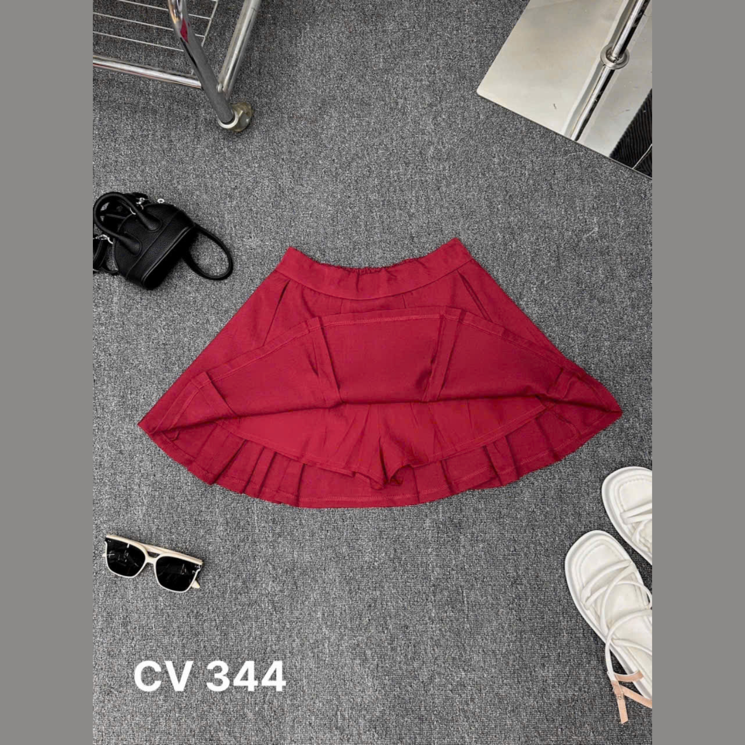 Chân váy ngắn xếp ly kiểu bigsize CV344 dành cho nàng béo mập từ 55-90kg_thumbnail_5