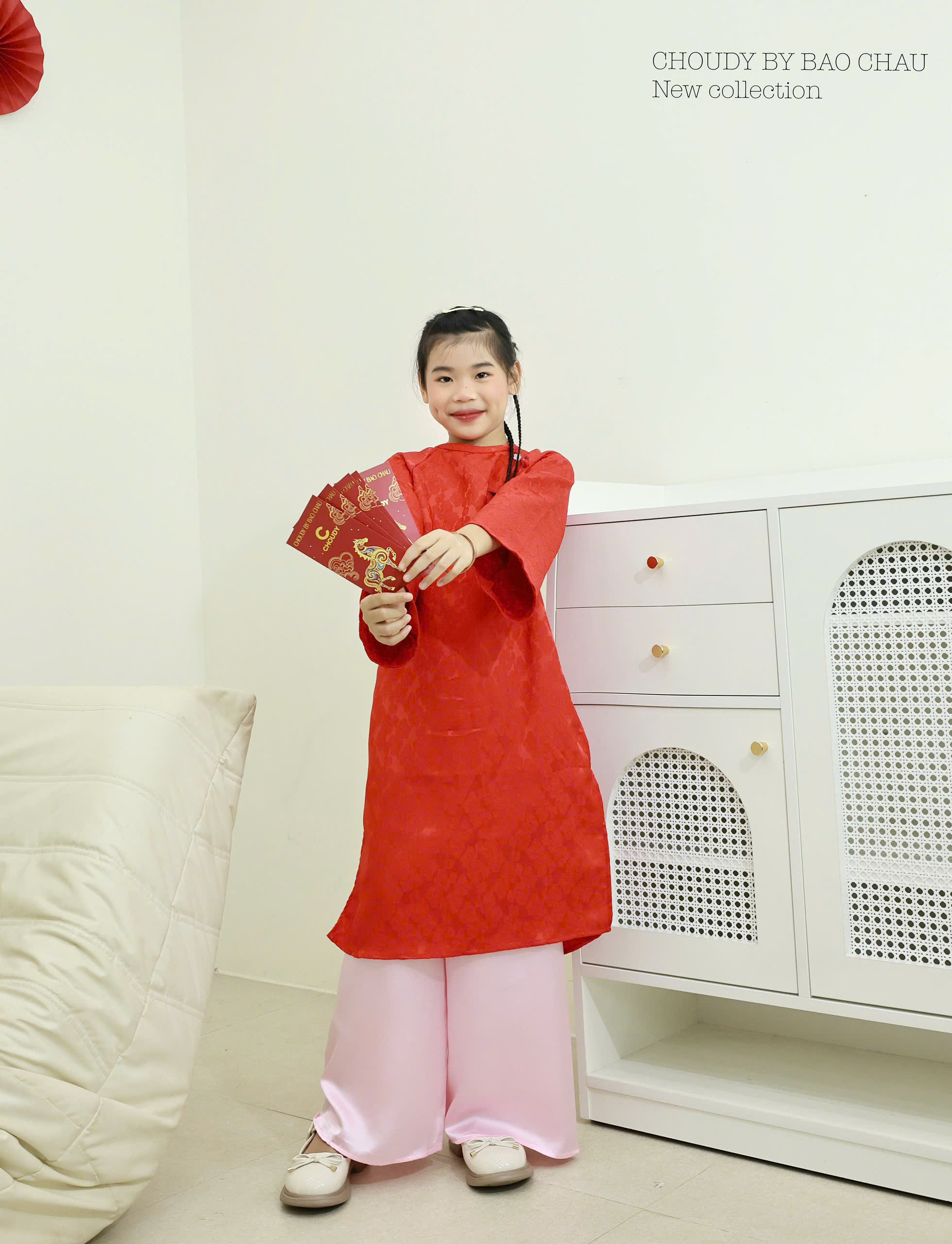 SALE A808 ÁO DÀI ĐỎ BÉ GÁI_thumbnail_16