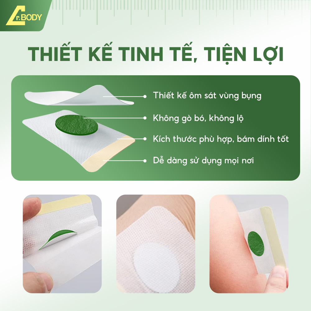 MIẾNG DÁN DR.BODY NHẬT BẢN HỖ TRỢ GIẢM MỠ VÙNG BỤNG, ĐÙI, BẮP TAY, THÀNH PHẦN THẢO MỘC TỰ NHIÊN_thumbnail_11