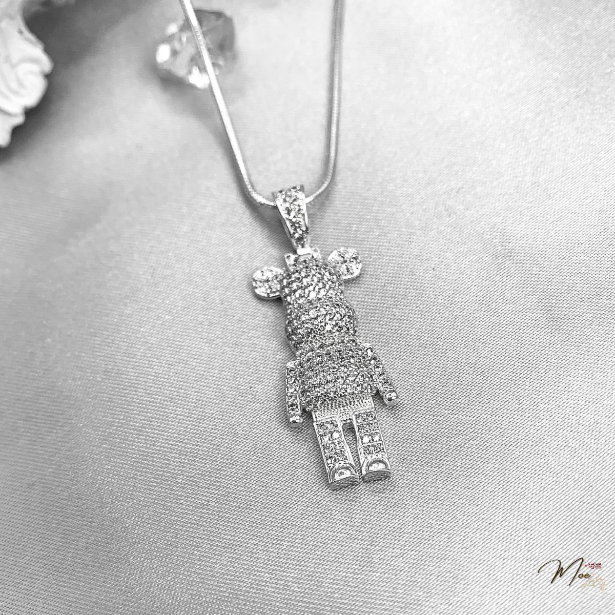DN41 - Dây chuyền gấu nạm đá unisex (2 loại nam-nữ)_thumbnail_2