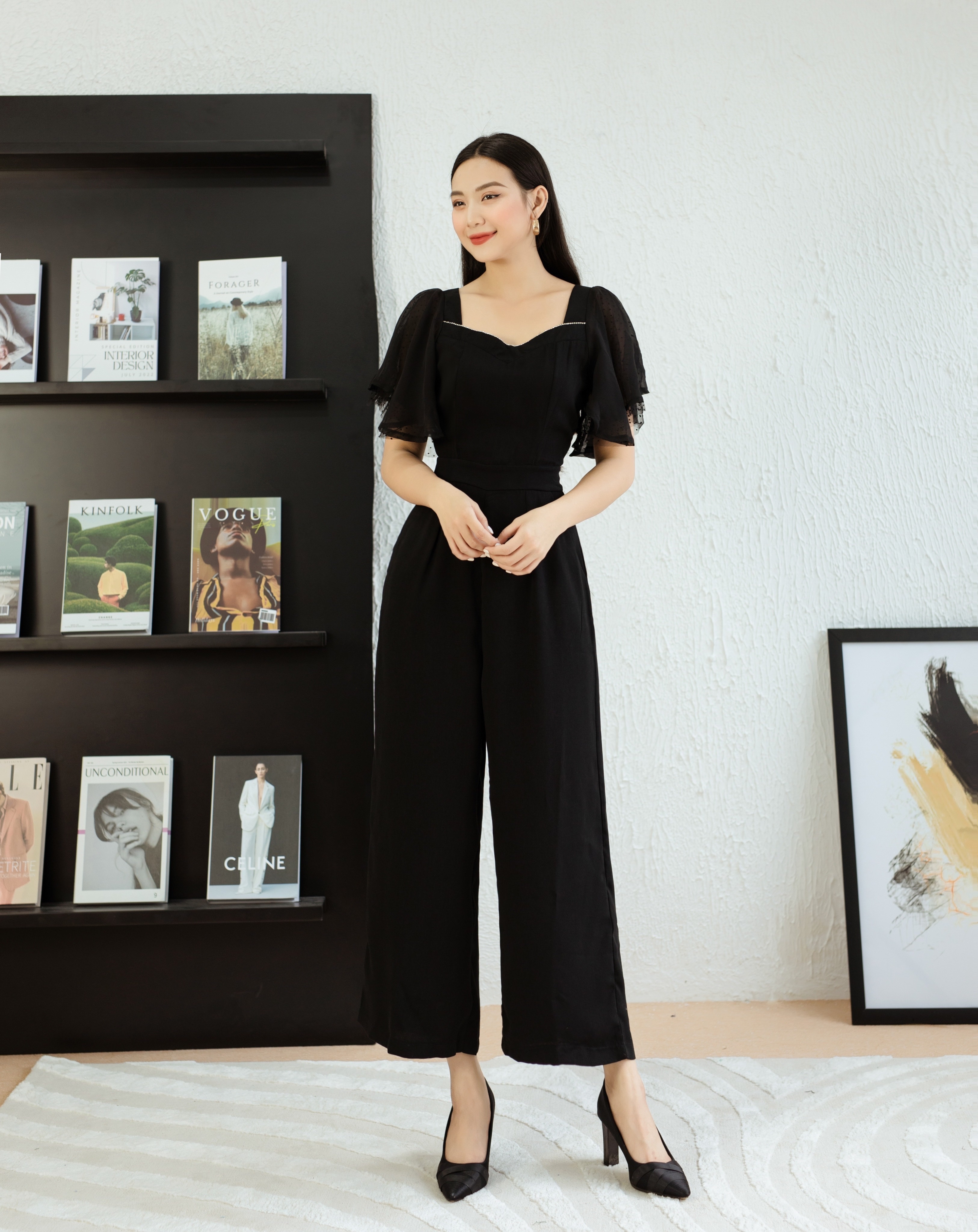 Jumpsuit thiết kế tay cánh tiên phối đá_thumbnail_1