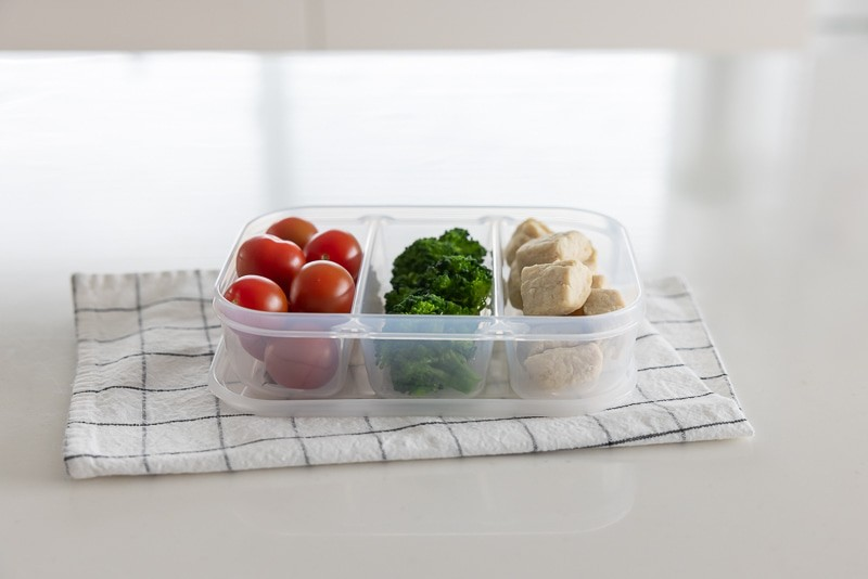 Hộp đựng thực phẩm 3 ngăn dáng cao 820ml Nakaya J000182_thumbnail_3