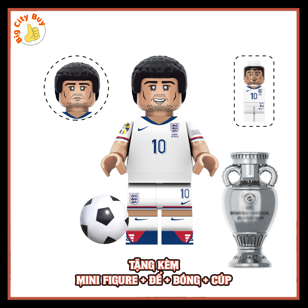 Cầu thủ bóng đá VIP Huyền Thoại Sân Cỏ Tặng Kèm Cúp, Đế Trưng Bày, Bóng Đá, Mini Figure Siêu Đẹp_thumbnail_1