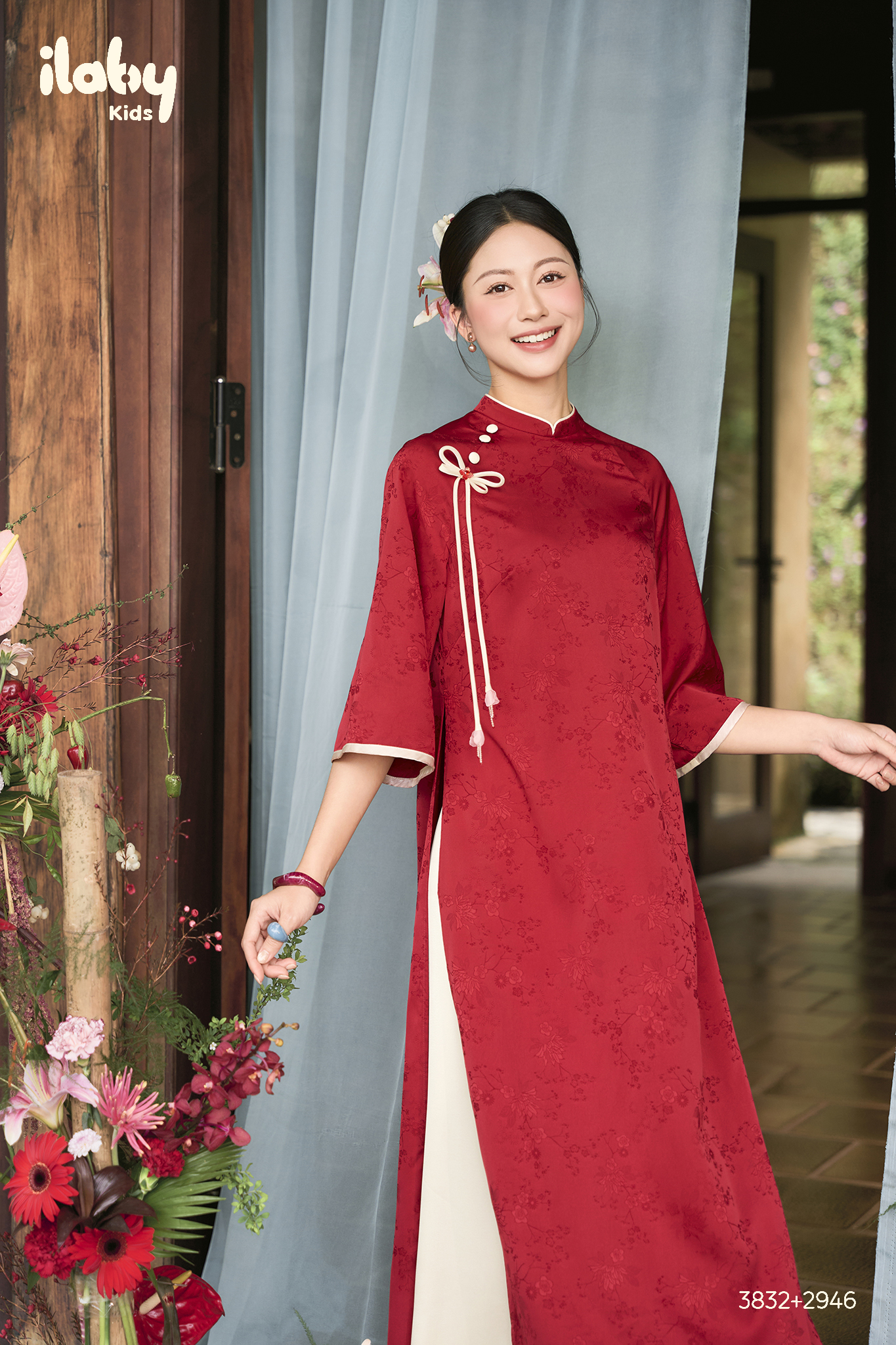 Áo dài mẹ Yên Hoa