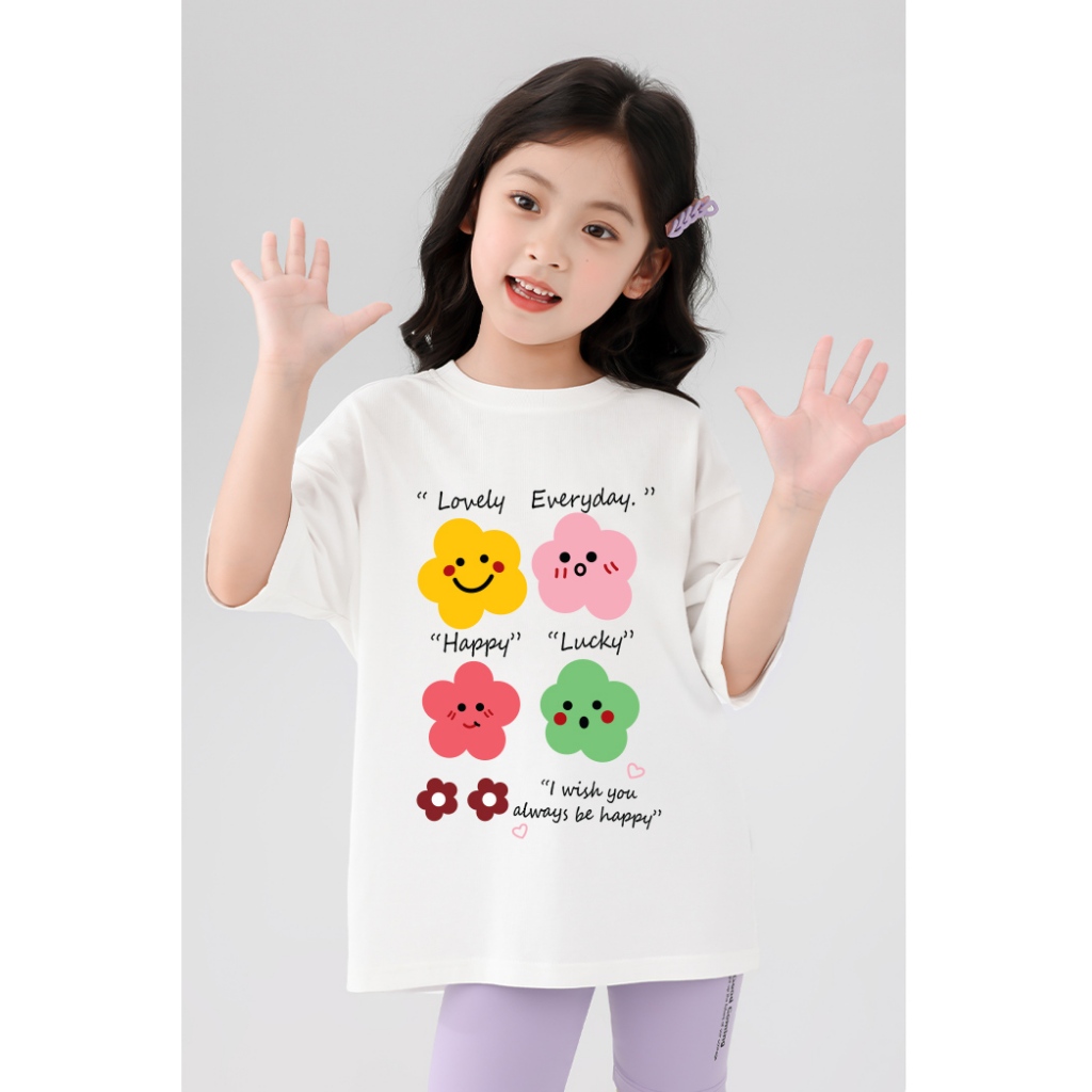 Áo thun cho bé gái form rộng AED1171 Miucho Kid tay ngắn cổ tròn in graphic_thumbnail_3