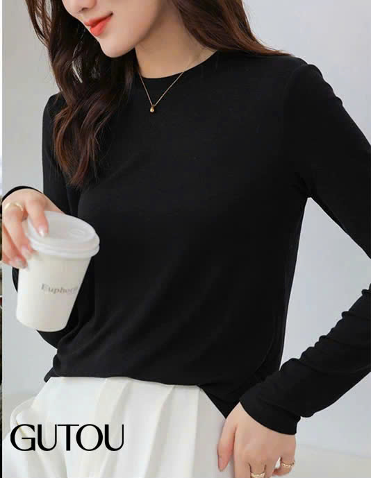 [ GUTOU ] Áo Thun Ôm Body Minimal Style