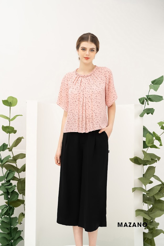 Áo top suông tết cổ là ly trang trí