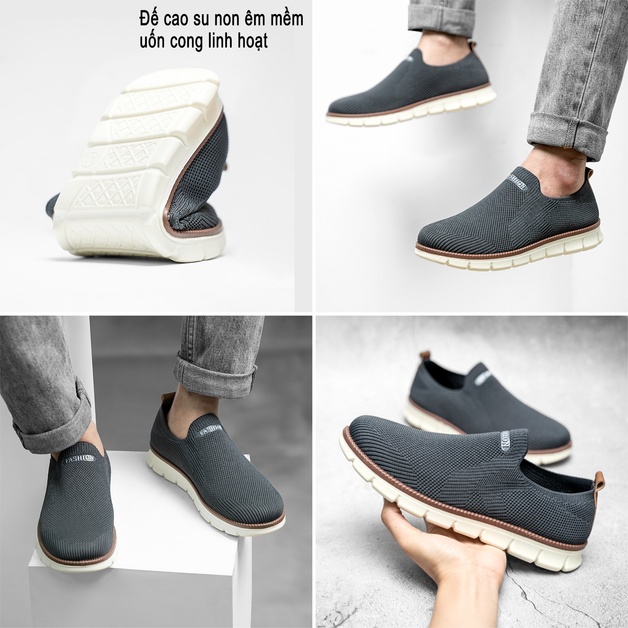 Giày vải lười nam CS306