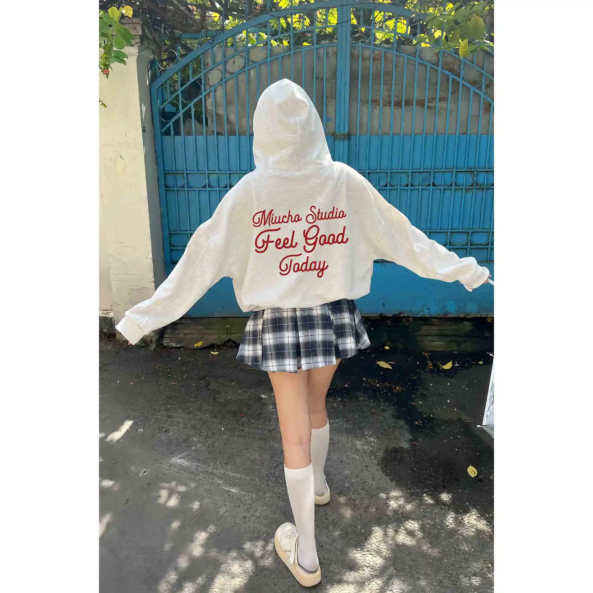 Áo khoác hoodie zip boxy unisex Miucho nỉ 2 da thoáng mát dày dặn basic in typography 2840_thumbnail_3