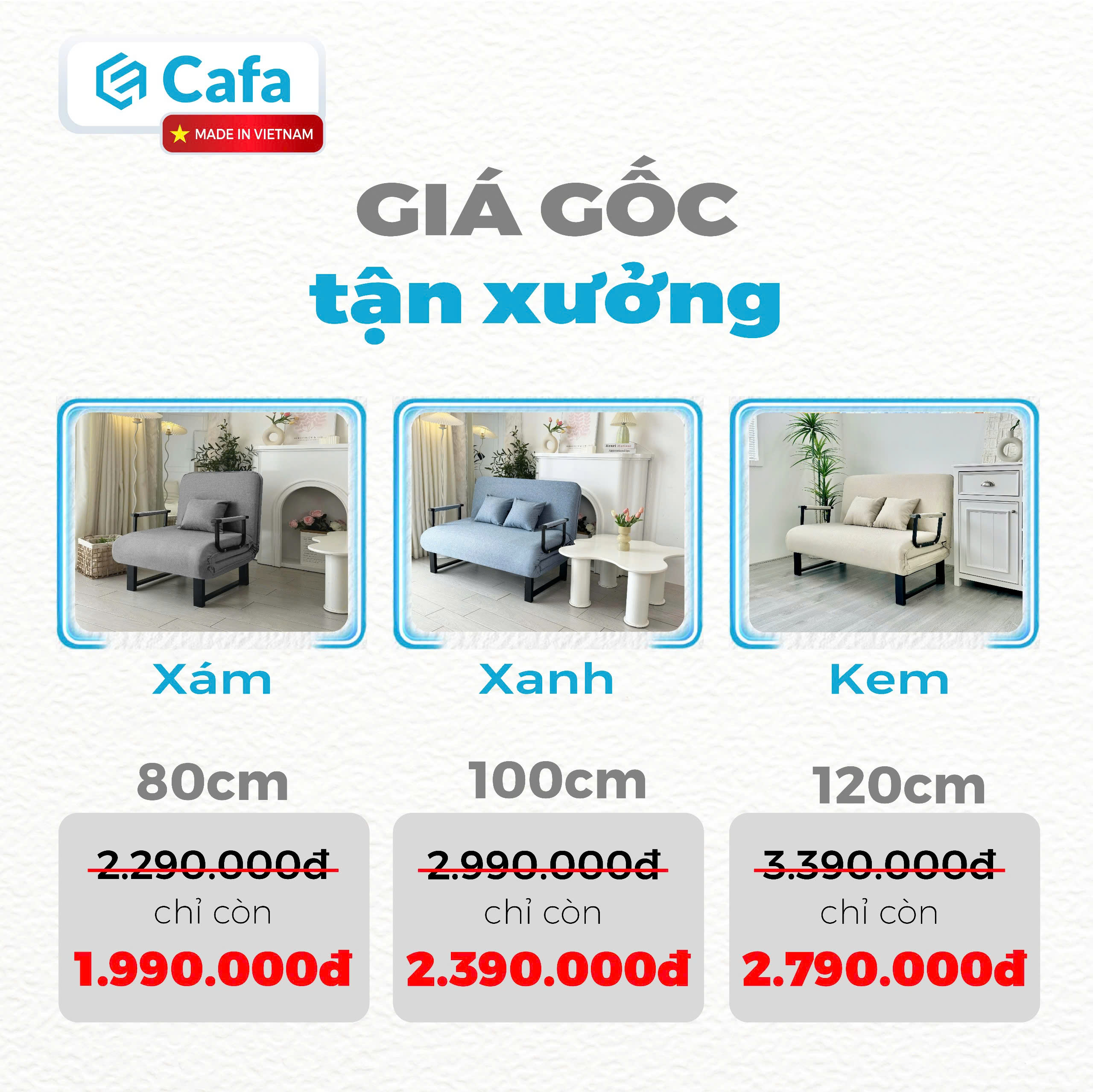 SOFA BED 150CM MÀU XÁM