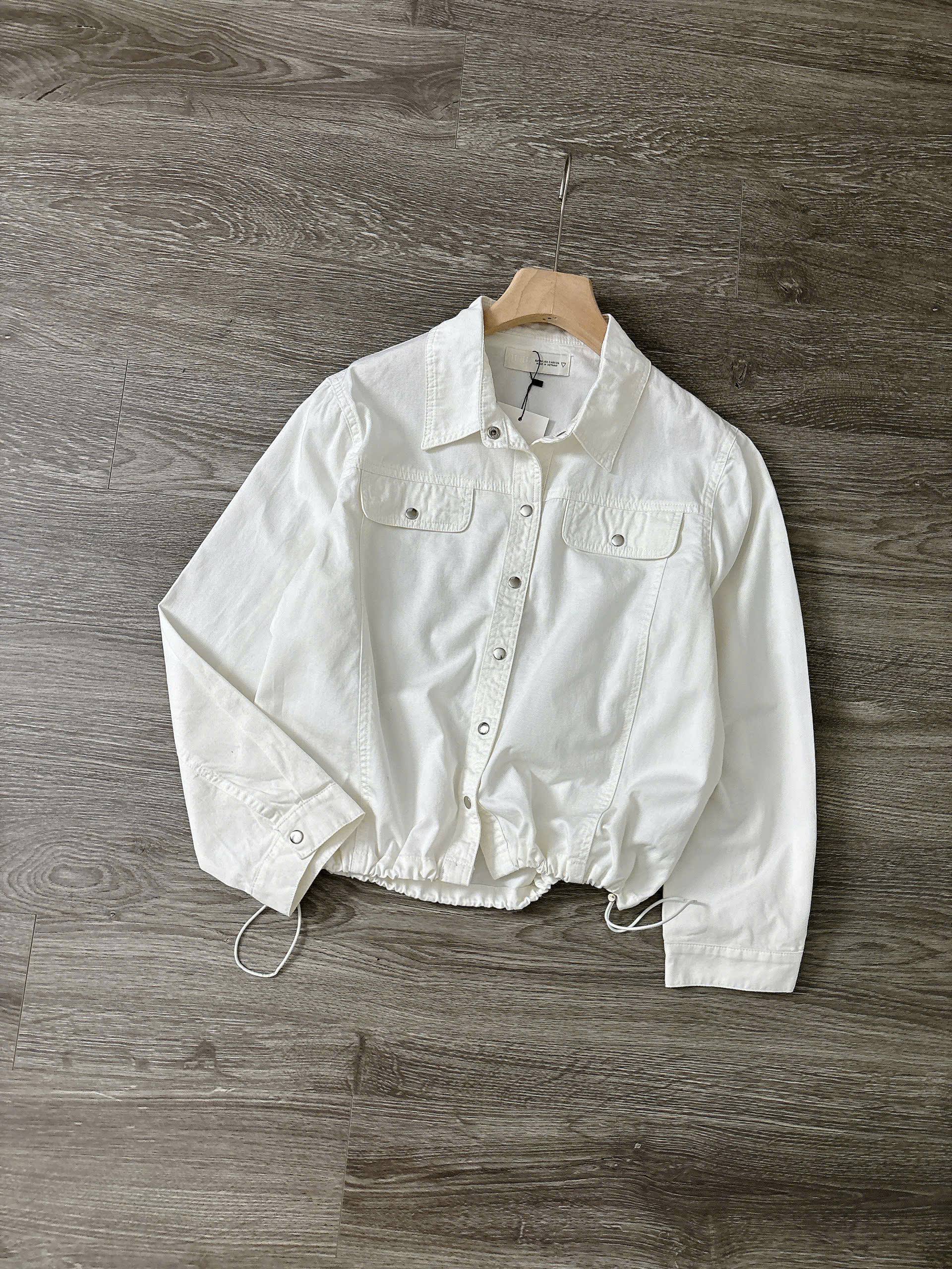 A823 ÁO KHOÁC KAKI TRẮNG