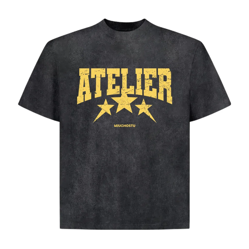 Áo thun boxy unisex Miucho Club vải cotton mềm mại thoáng mát Atelier in mix 2673_thumbnail_0