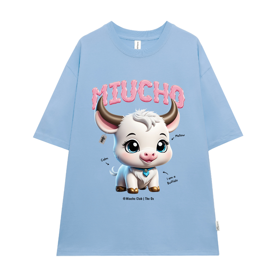 Áo thun form rộng 12 con giáp tuổi Sửu ATD1247 Miucho tay ngắn cổ tròn in mix_thumbnail_18