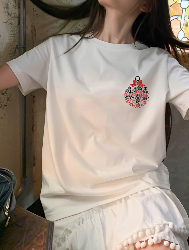 Áo thun nữ giáng sinh noel form vừa regular vải cotton 4c thoáng mát 1770 Miucho Chic Chic in mix_thumbnail_5
