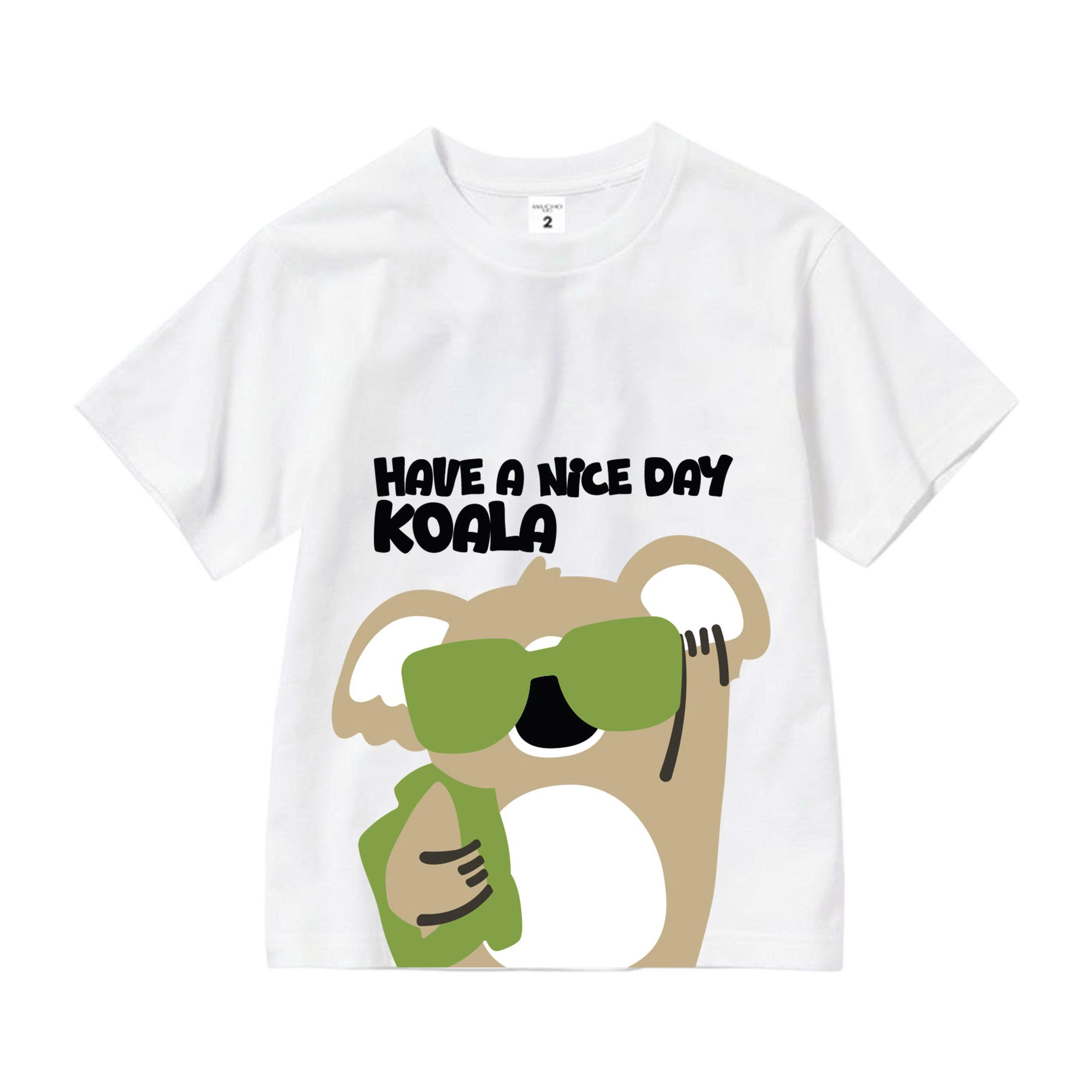 Áo thun form rộng in họa tiết dễ thương cho bé AED2305 Miucho Kid vải cotton thoáng mát mềm mại_thumbnail_0