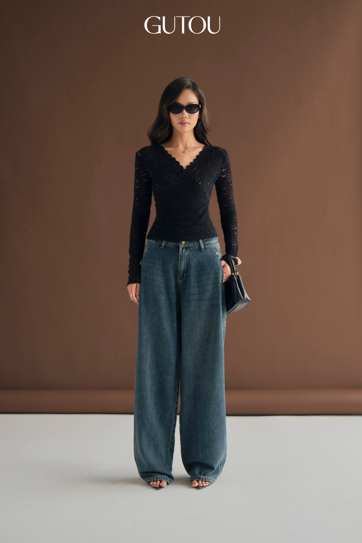 [ GUTOU ] Quần Jean Baggy Fancy