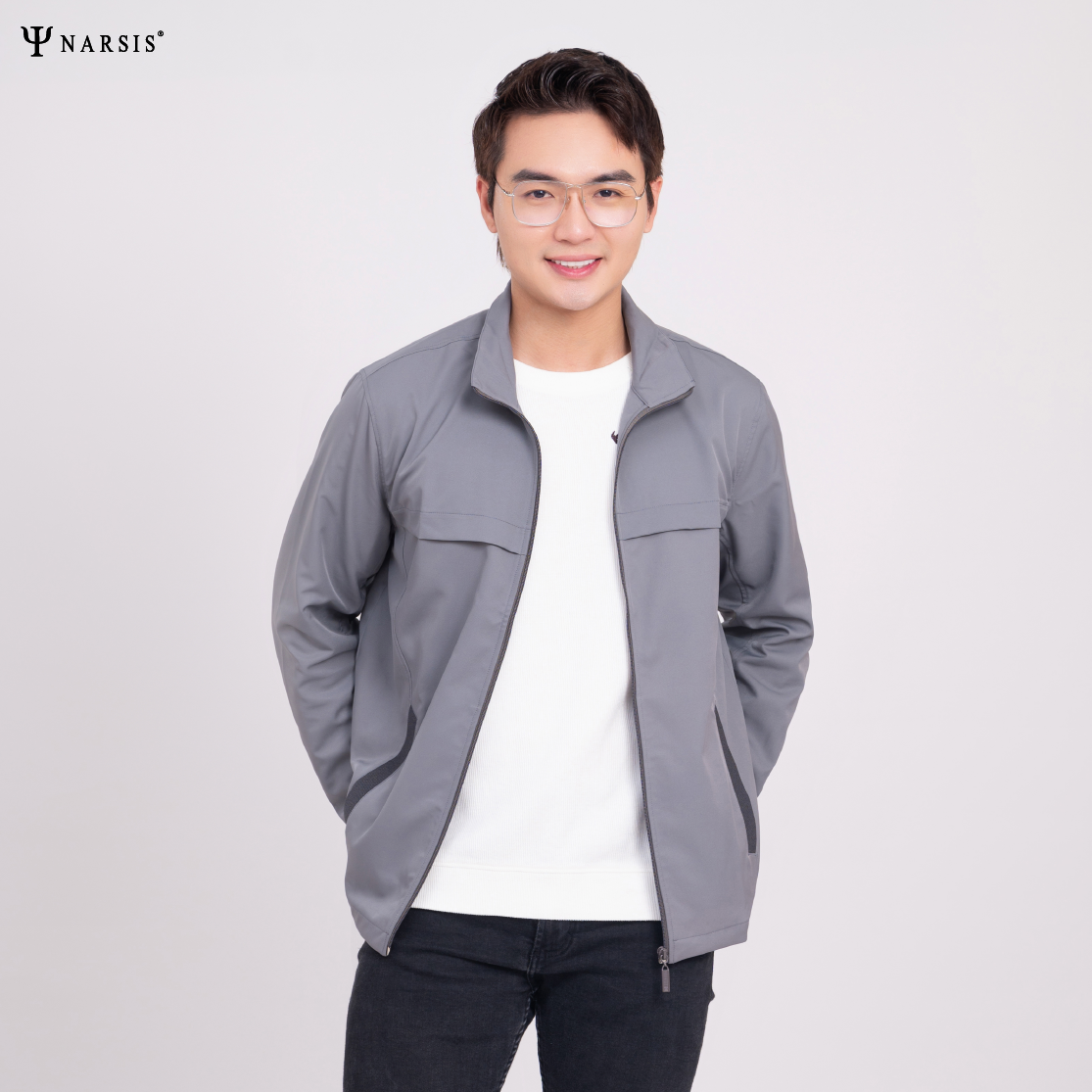 ÁO KHOÁC NAM D0037 NARSIS CHẤT LIỆU THOÁNG MÁT, DỄ CHỊU, THOẢI MÁI CẢ NGÀY, DỄ VẬN ĐỘNG_thumbnail_2