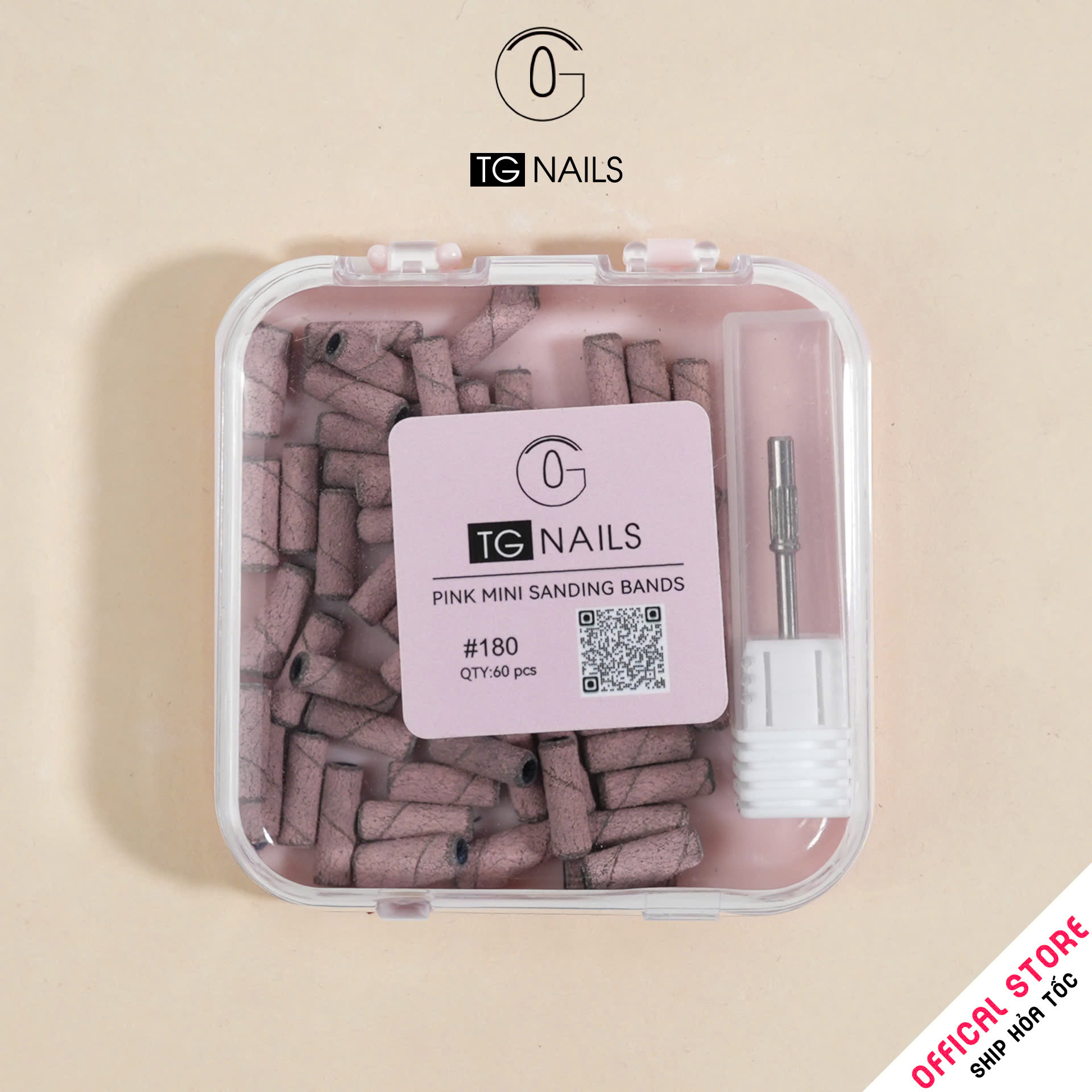 Bộ phận của máy mài: đầu giấy mài nhám, kt(12*3)mm(+/-10%) nhãn hiệu TG._thumbnail_1