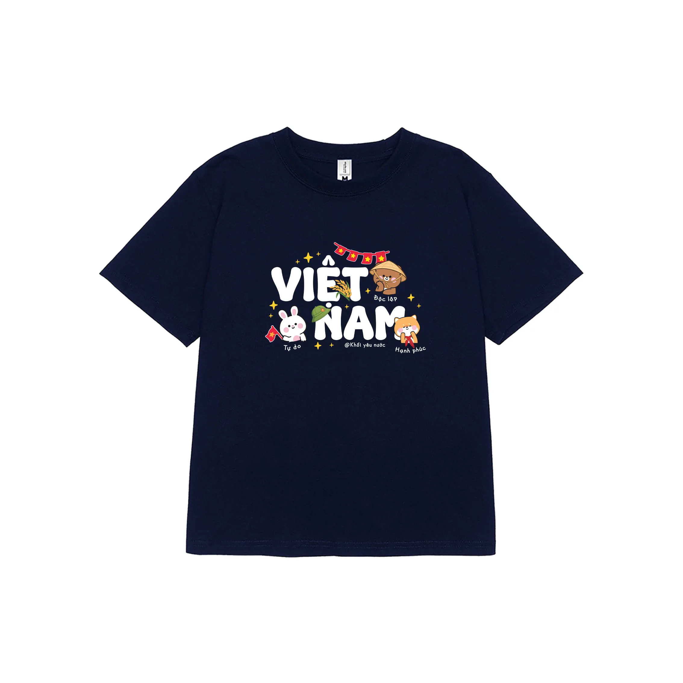 Áo baby tee tôi yêu Việt Nam 2515 Miucho tay ngắn vải cotton thoáng mát cổ tròn in mix_thumbnail_9