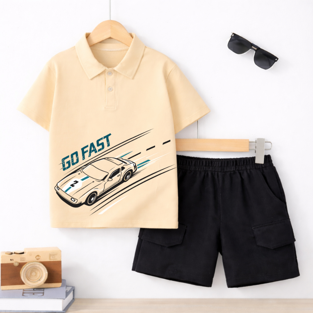 Set bộ Polo bé trai hình Oto Go Fast - Loza Kids BU629_thumbnail_3