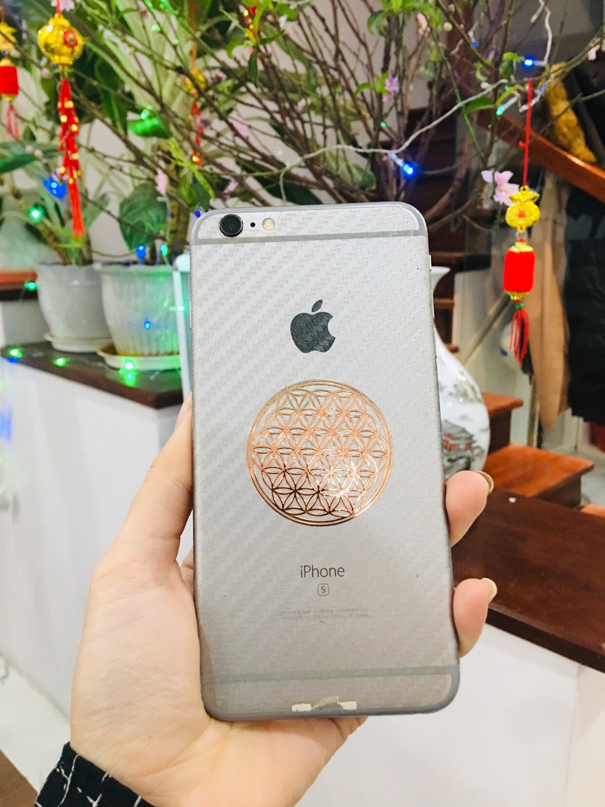 Miếng dán bảo vệ từ trường điện thoại Bông Hoa Sự Sống - Flower of Life Sticker_thumbnail_9