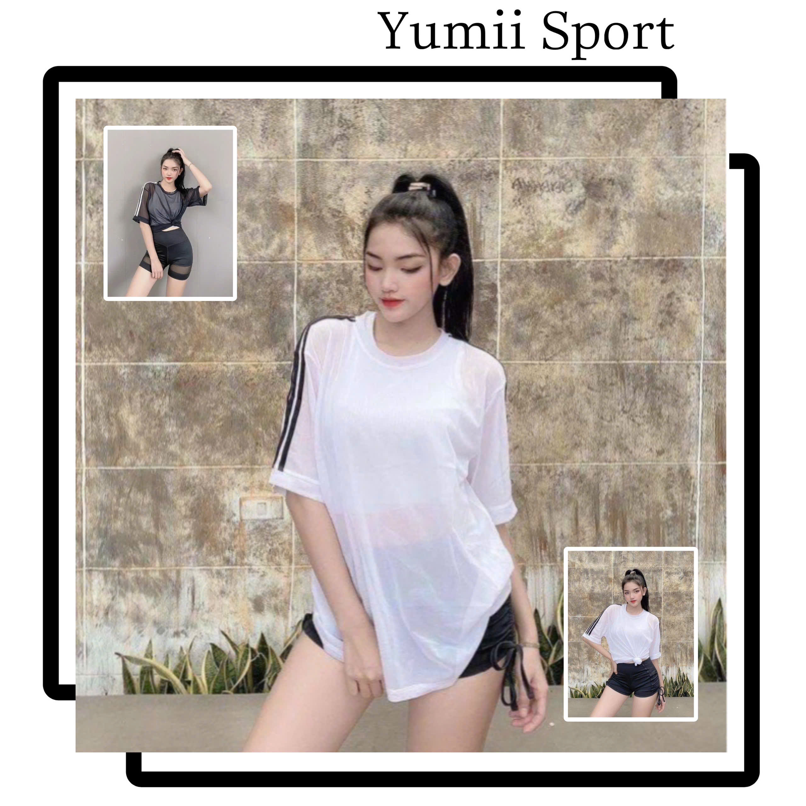 Áo Tank Thể Thao Lưới Tay Ngắn Phối 3 Sọc_thumbnail_5