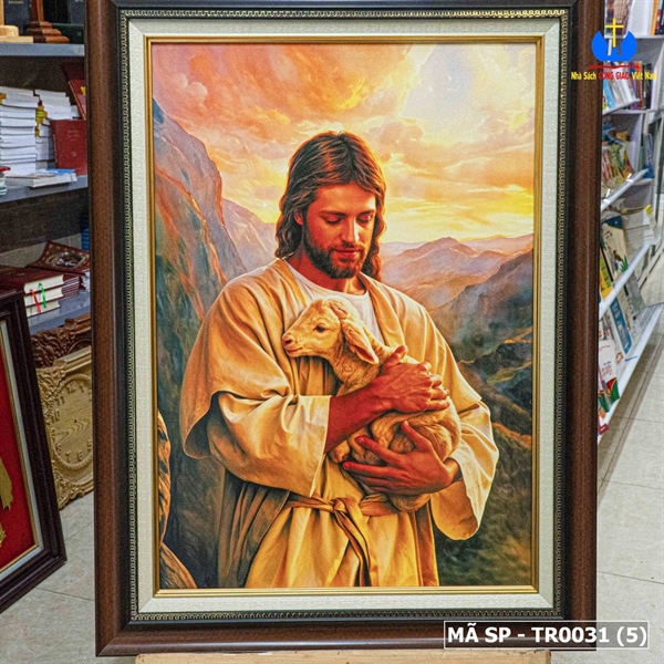 Tranh Canvas Chúa bế chiên 72x54cm_thumbnail_3