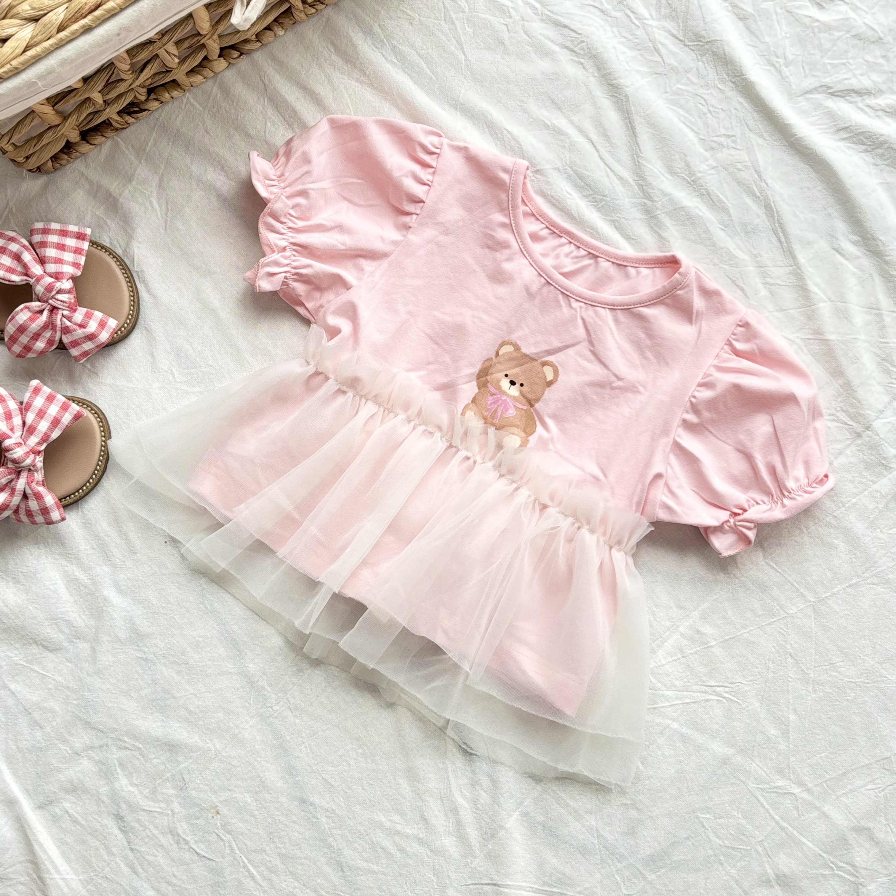 (A27) Áo thun mềm họa tiết bèo ren màu hồng siêu yêu thời trang bé gái mùa hè 2025 QCCC_thumbnail_3