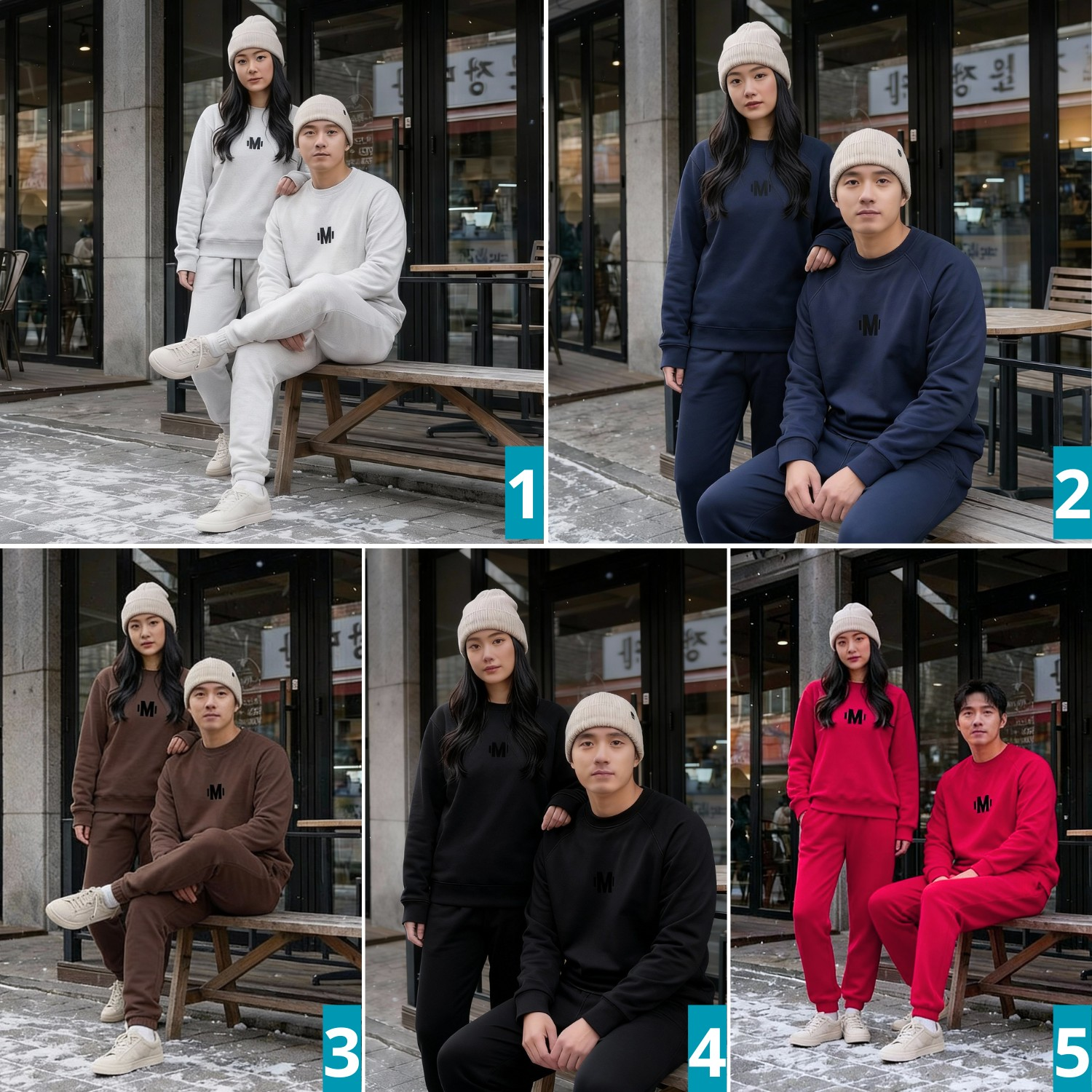 Set Bộ Quần Áo Nỉ Nam Nữ Lót Lông Nhung Dày Dặn Thêu Chữ M_thumbnail_2