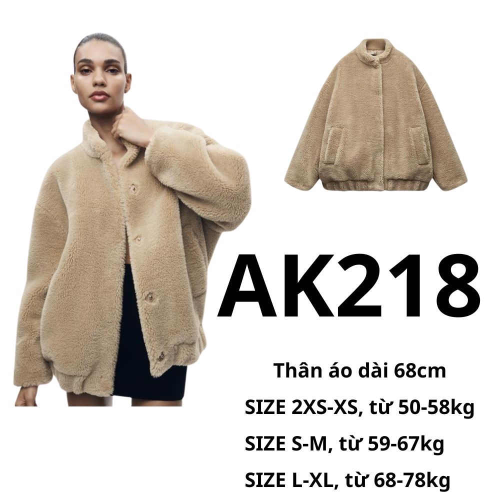 AK218 - Áo khoác lông cừu