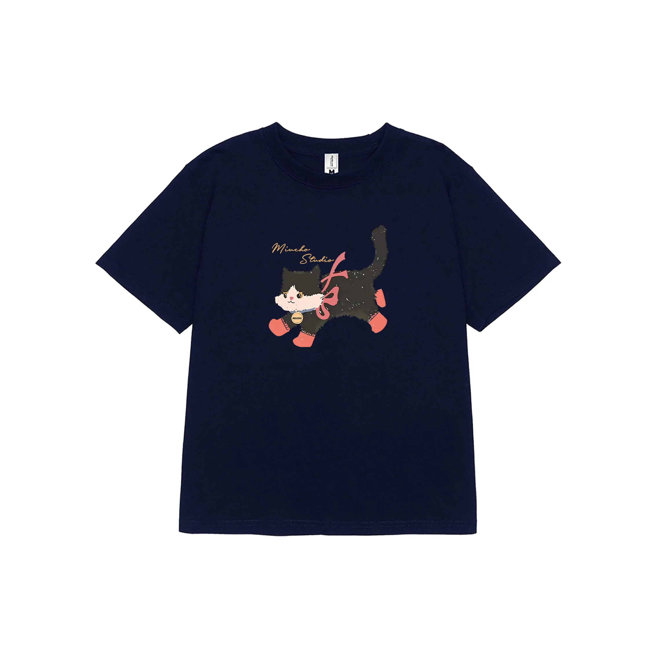 Áo baby tee hình mèo dễ thương 2517 Miucho vải cotton thoáng mát cổ tròn in mix_thumbnail_9