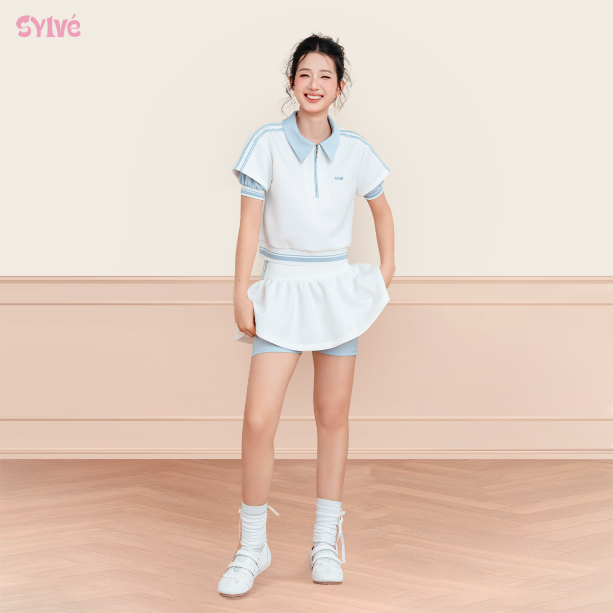 Set Váy Polo SYLVE - AVELIN SET - Áo Polo & Chân Váy Ngắn Chất Liệu Cao Cấp ST01_thumbnail_2