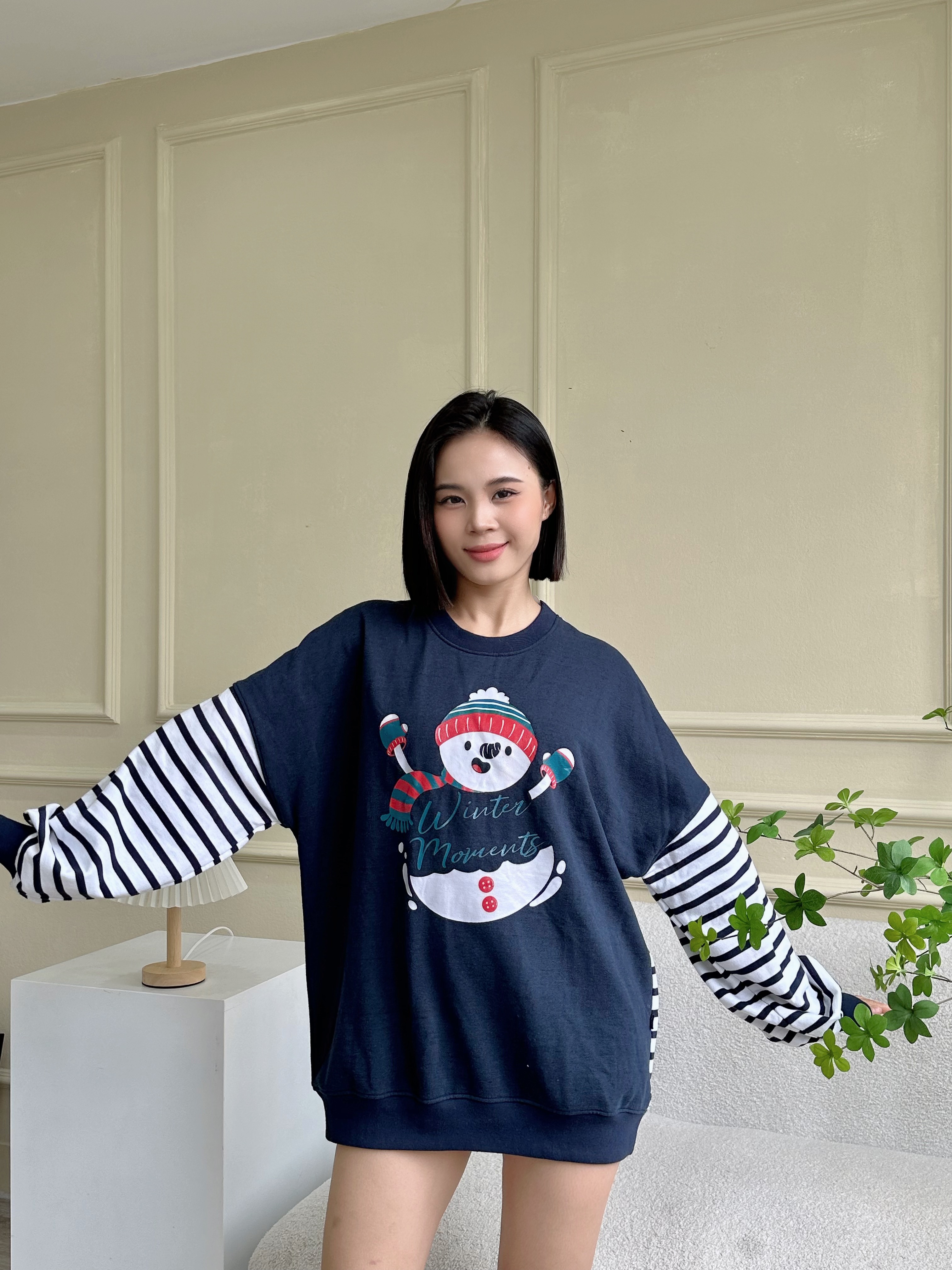 ÁO THU ĐÔNG NỮ L0069 NARSIS VẢI NỈ ẤM ÁP, MỀM MẠI, THÍCH HỢP MÙA ĐÔNG, GIỮ NHIỆT TỐT_thumbnail_3