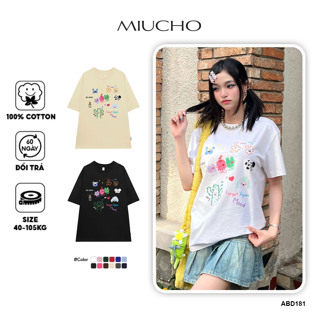 Áo thun nữ form rộng ATD181 Miucho chất vải cotton in Artwork_thumbnail_1