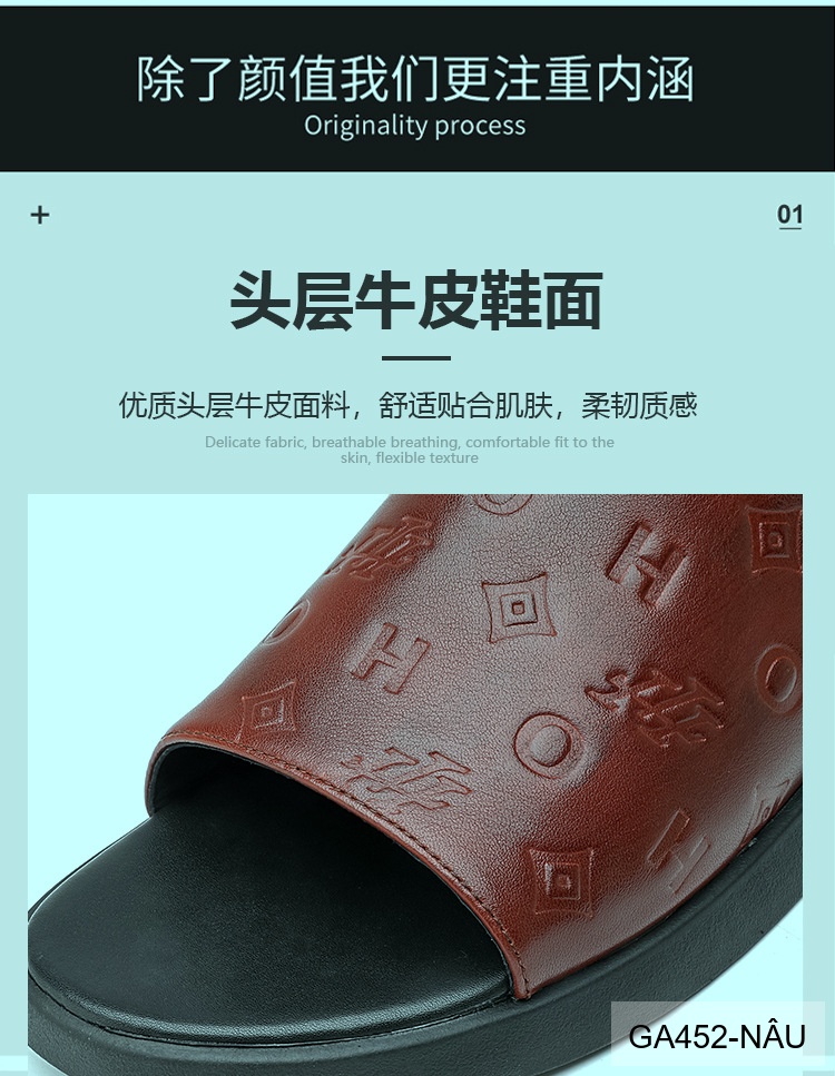 GA452 - Dép xỏ ngón nam da bò cao cấp đế cao su chống trơn trượt_thumbnail_11