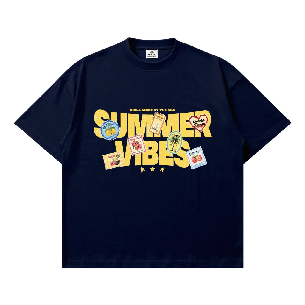Áo thun boxy nam nữ summer vibes Miucho 3448