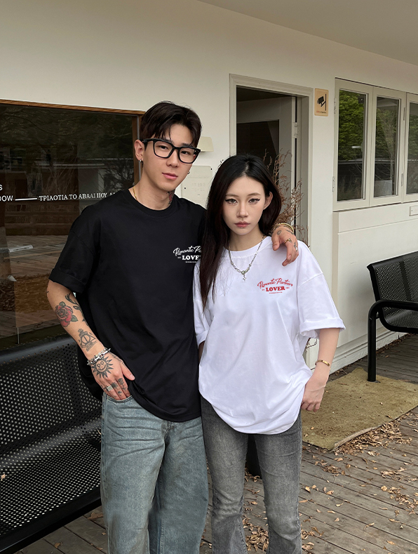 Áo thun cặp nam nữ đôi form rộng vải cotton co giãn thoáng mát ATD1654 Miucho in mix_thumbnail_5