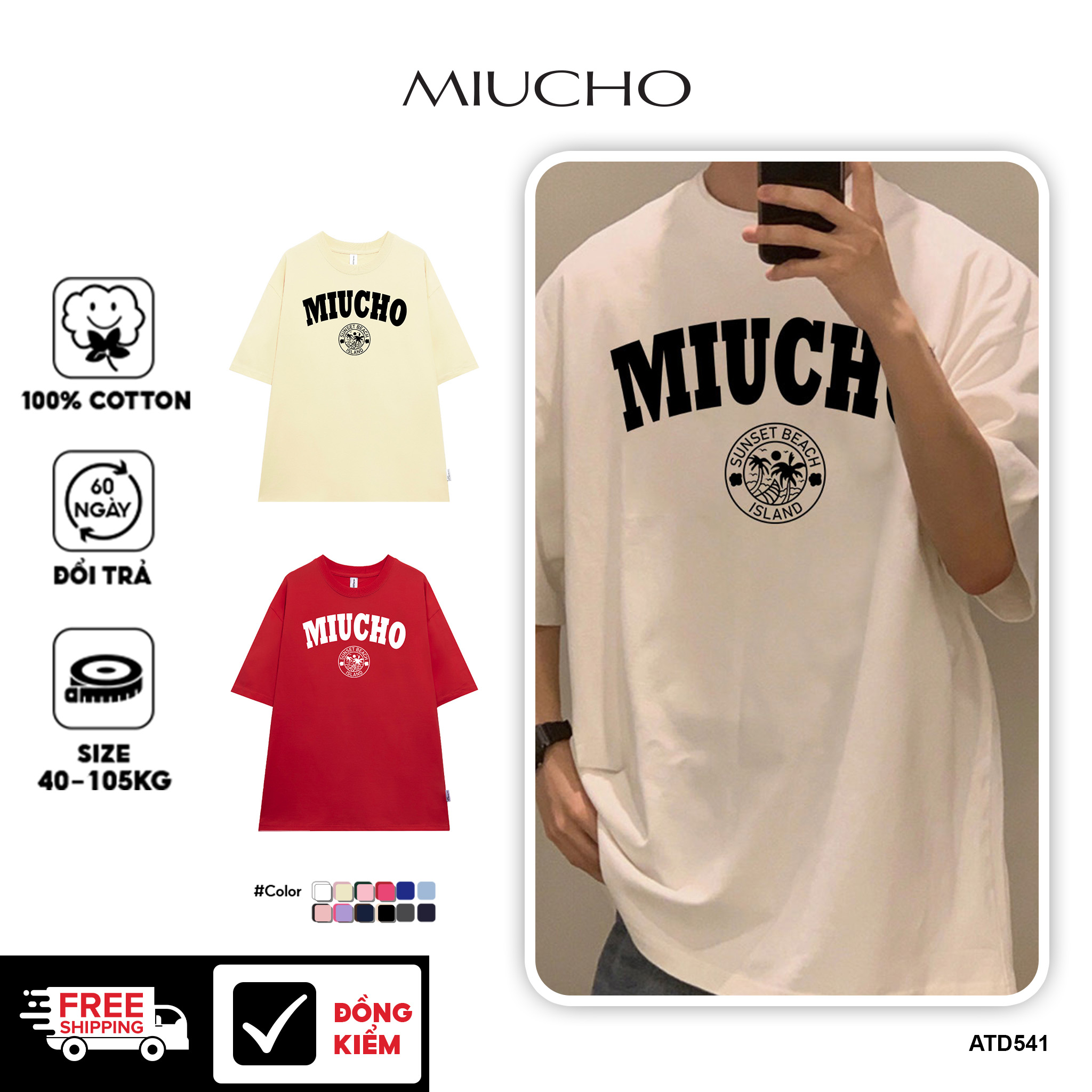 Áo thun nam form rộng ATD541 Miucho Man cotton cổ tròn in graphic_thumbnail_1