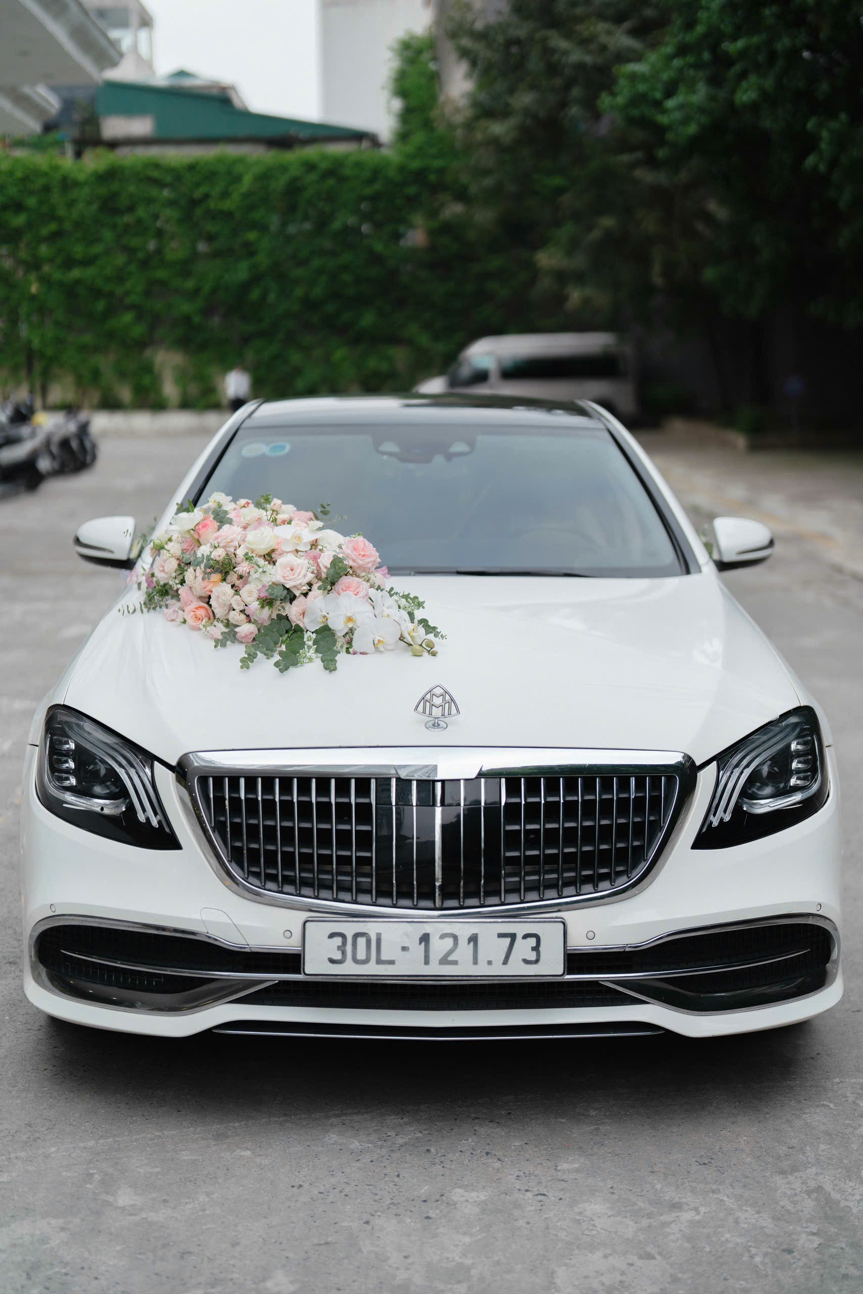 Wedding Car - Hoa xe cưới tone hồng Lan Hồ điệp