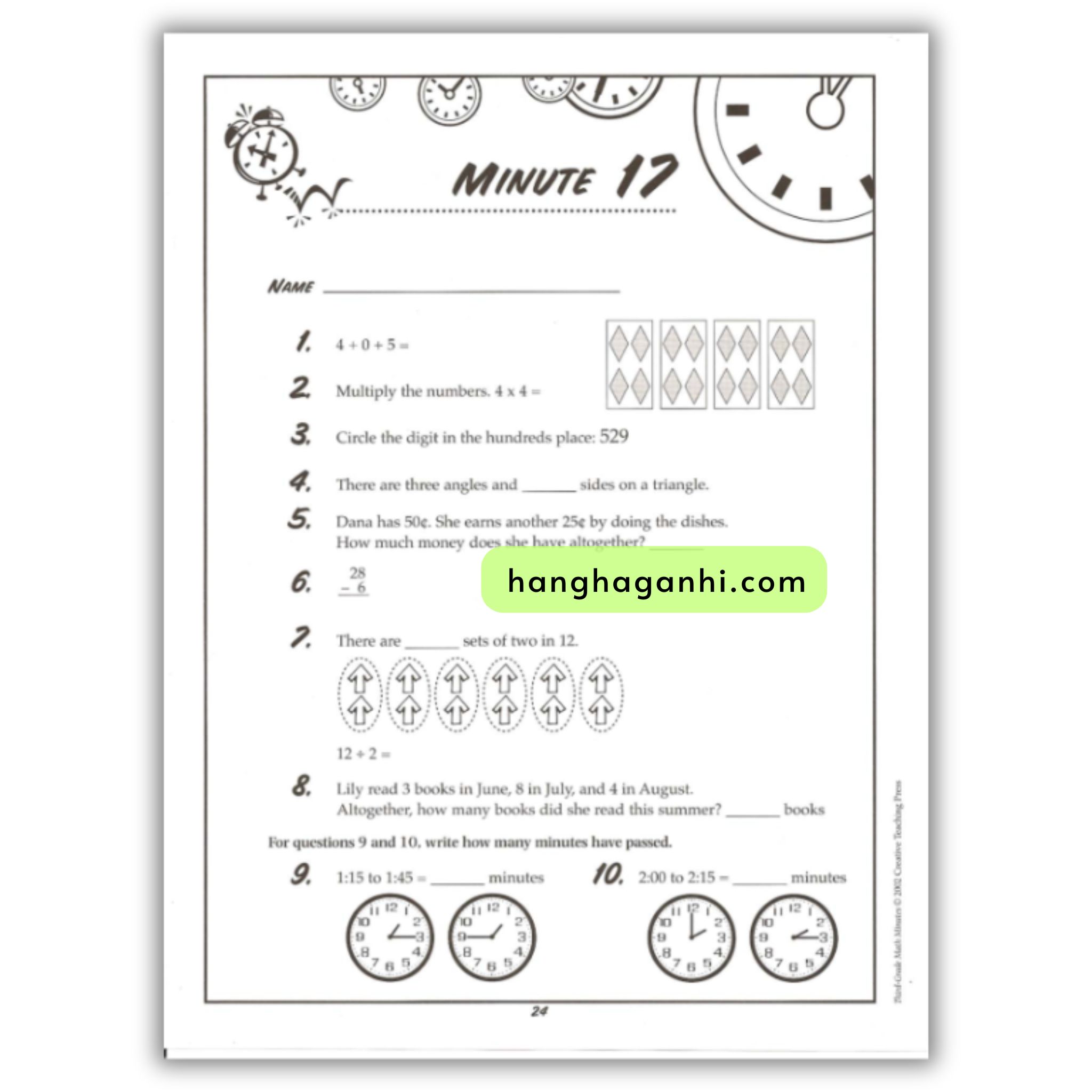 Math Minutes Grade 3- Sách Toán Tiếng Anh cho bé lớp 3_thumbnail_5
