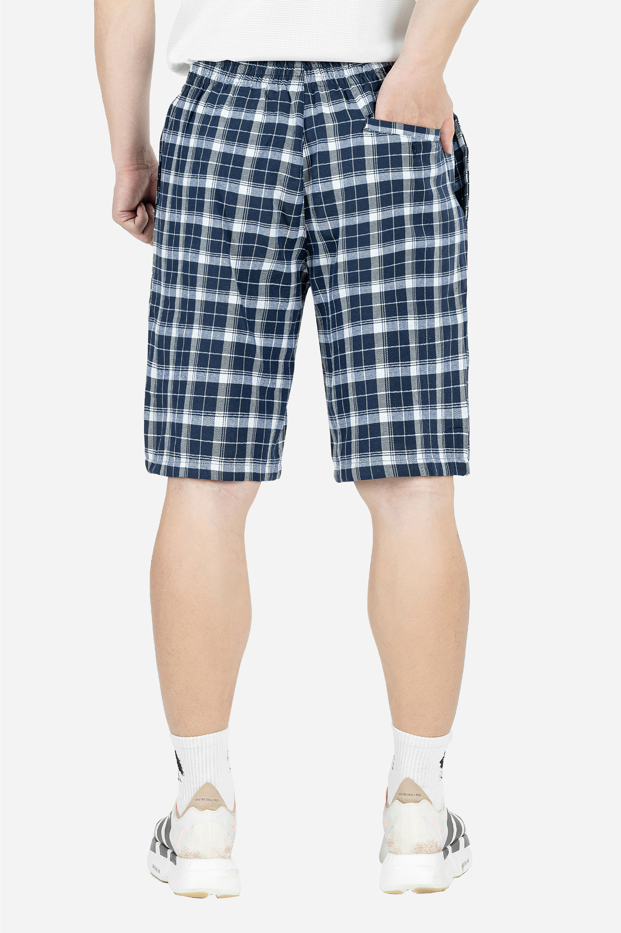 Quần Soọc Kẻ Caro Nam Trung Niên ANCHI Chất Liệu Cotton Dáng Suông Dài Qua Gối_thumbnail_50