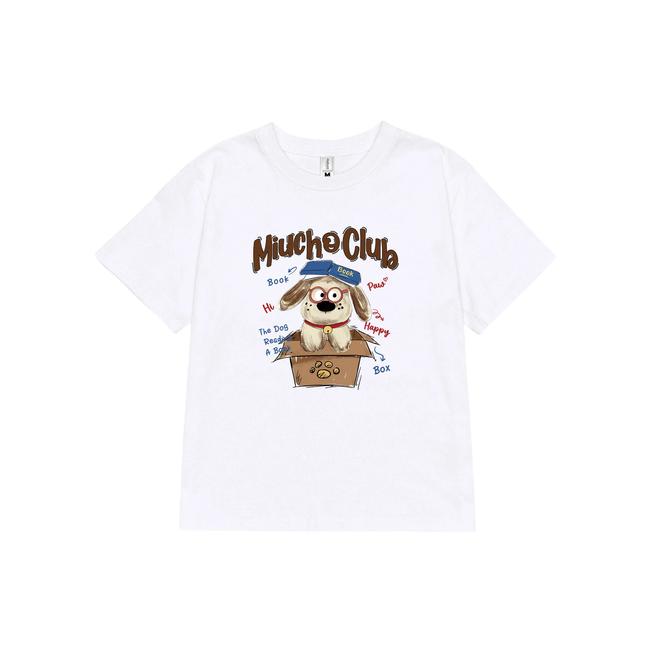 Áo baby tee nữ cute puppy nhiều màu 2619 Miucho vải cotton 2c thoáng mát co giãn in mix_thumbnail_0