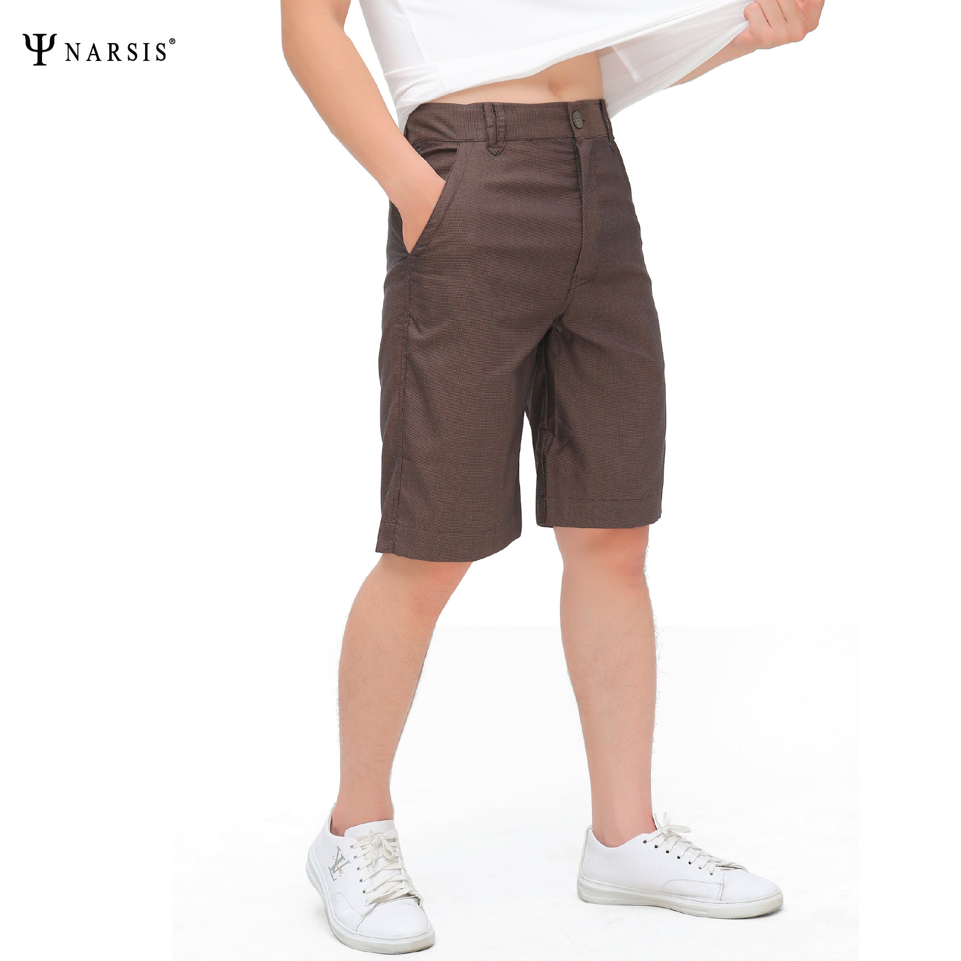 QUẦN SHORT NAM S4010 NARSIS VẢI KAKI BỀN, THOẢI MÁI, THỜI TRANG, PHONG CÁCH, THỜI TRANG, PHONG CÁCH